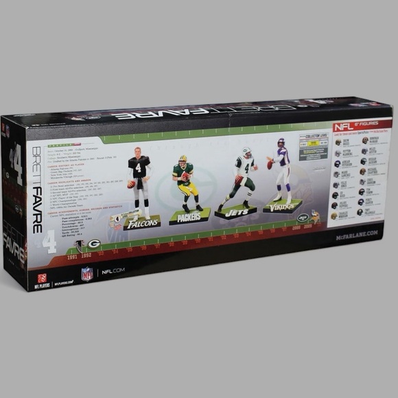 Brett Favre Through The Years Collectable Action Figures - Picture 2 of 11